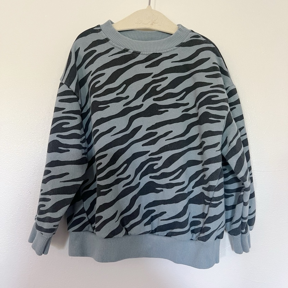Zara zebra sweatshirt